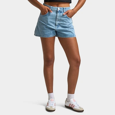 Unlike Humans Women's Mom Shorts / Light Stone Wash