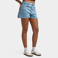 Unlike Humans Women's Mom Shorts / Light Stone Wash