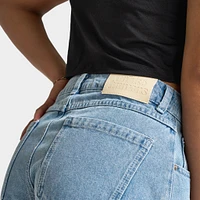 Unlike Humans Women's Mom Shorts / Light Stone Wash