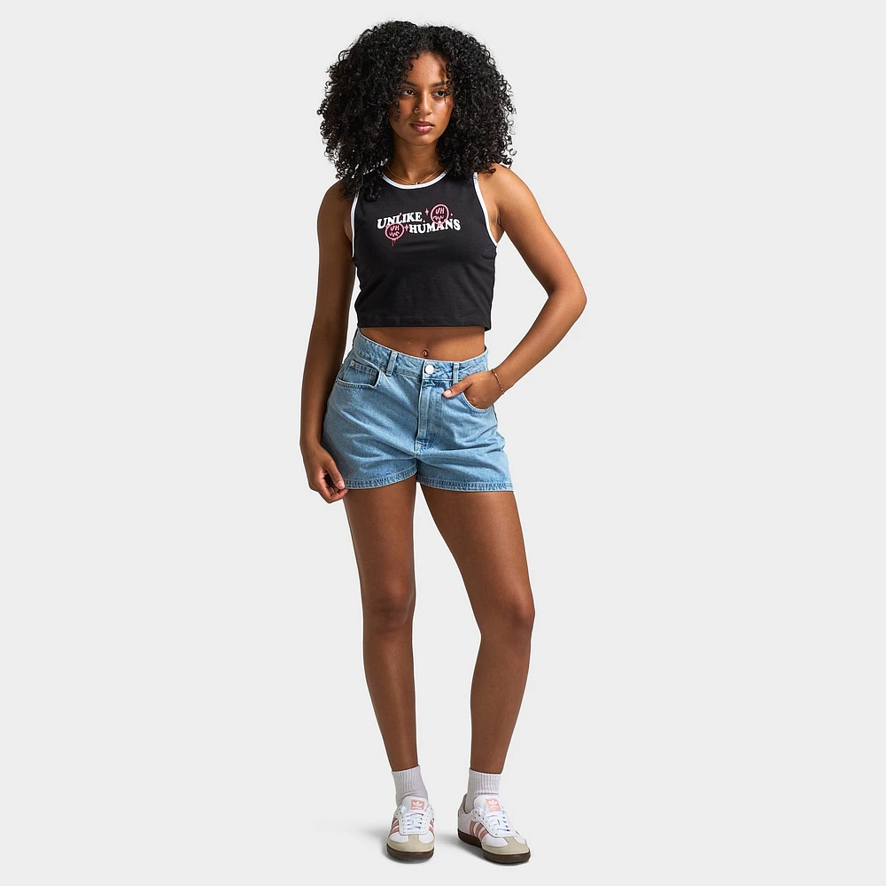 Unlike Humans Women's Tank Black / White