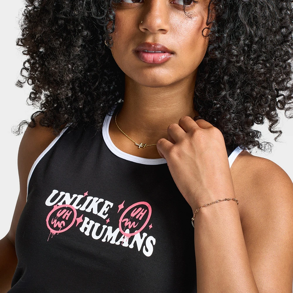 Unlike Humans Women's Tank Black / White