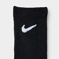 Nike Children's Mesh & Cushioned Crew Socks (6 Pack) / Black