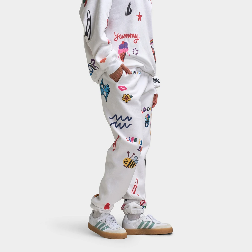 Mayfair x @iscreamcolour Women's Somebody Loves You Sweatpants / White