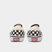 Vans Juniors' Checkerboard Classic Slip-On Black / White