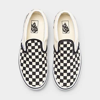 Vans Juniors' Checkerboard Classic Slip-On Black / White