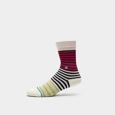 Stance Women's Sunshine Stripe Crew Socks / Magenta