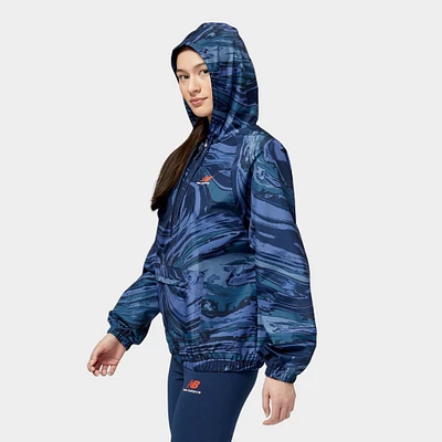 New Balance Women’s Essentials Wave Jacket / Pigment Print