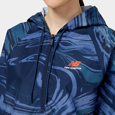 New Balance Women’s Essentials Wave Jacket / Pigment Print