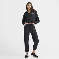 New Balance Women's Tone Crop Full Zip Hoodie Ash Heather / Black