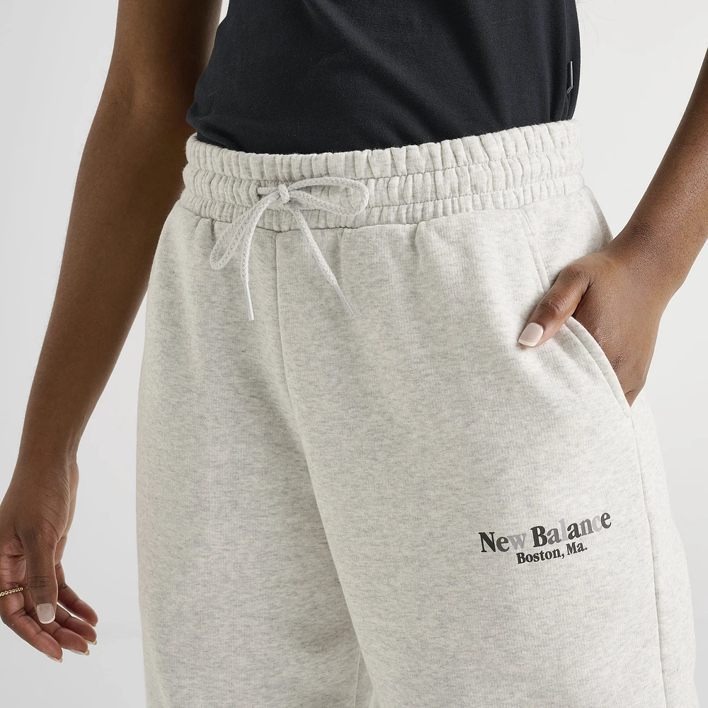 New Balance Women's Tone Wide Jogger Ash Heather / Black