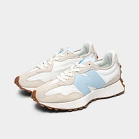 New Balance Women's 327 Tan / Light Blue