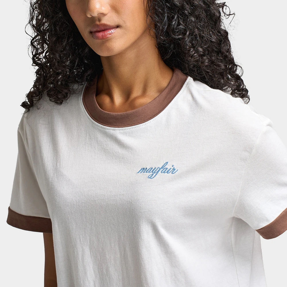 Mayfair Women's You Are Enough Fitted tee / White