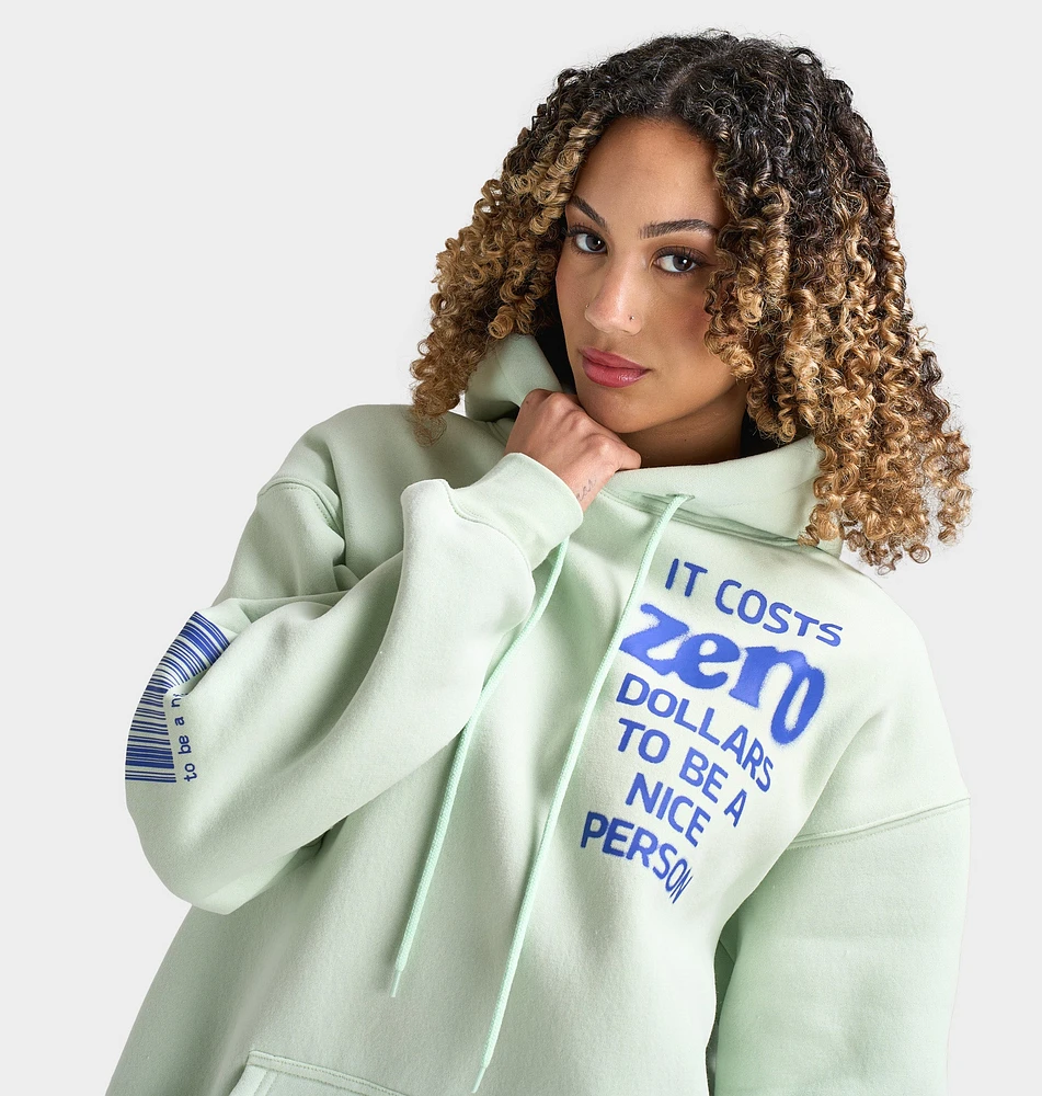Mayfair Women's It Costs $0 Hoodie / Seafoam