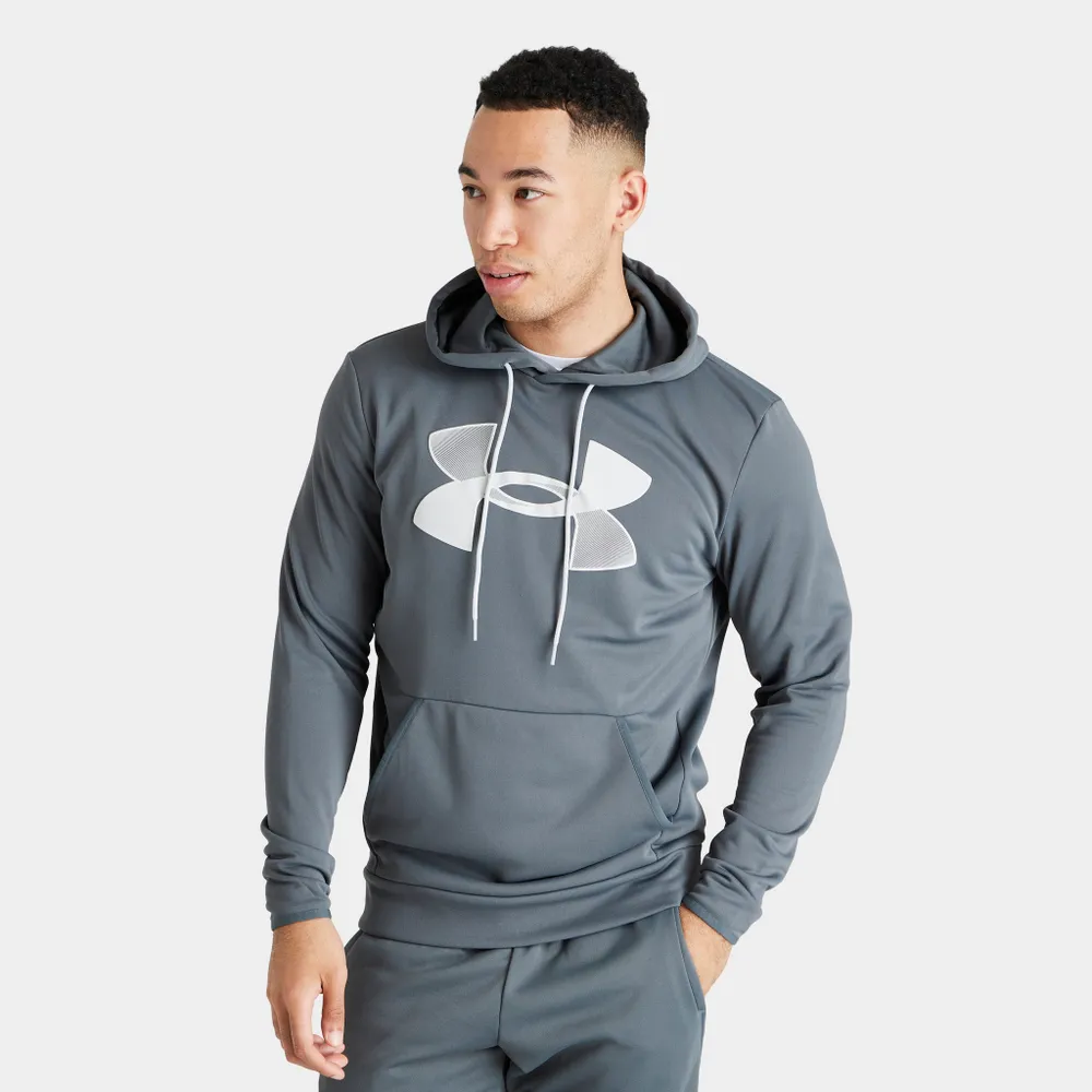 Under Armour Fleece Big Logo Pullover Hoodie Pitch Gray / Halo