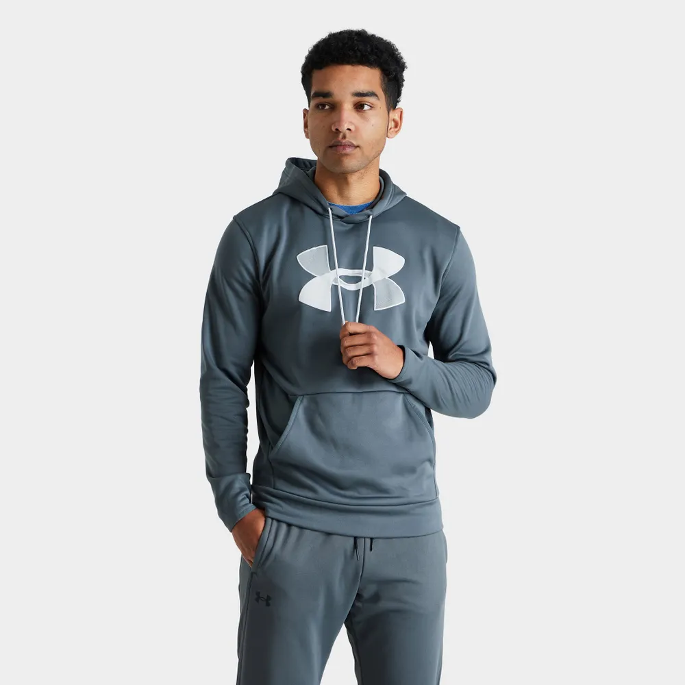 Under Armour Fleece Big Logo Pullover Hoodie Pitch Gray / Halo