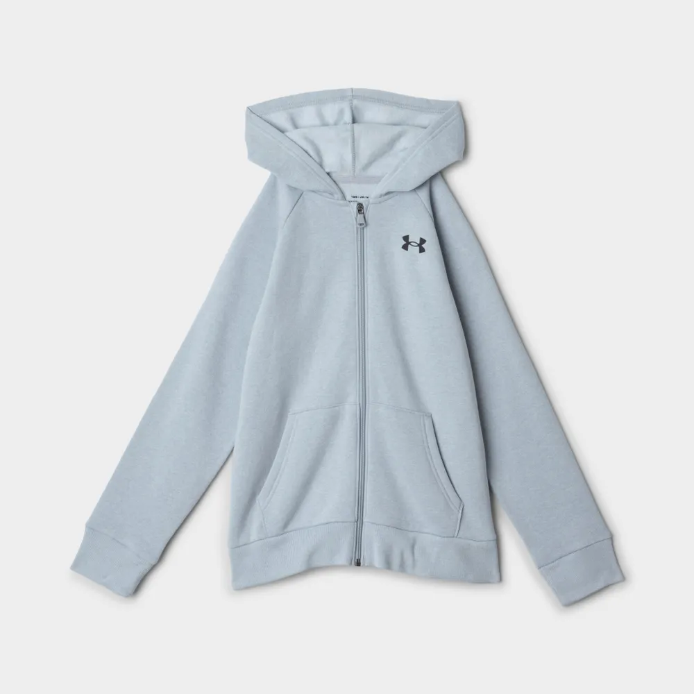 Under Armour Junior Boys' Rival Cotton Full Zip Hoodie / Grey