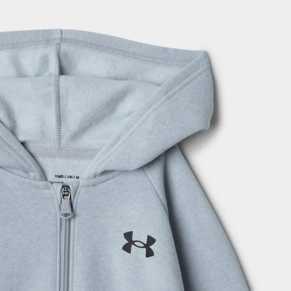 Under Armour Junior Boys' Rival Cotton Full Zip Hoodie / Grey