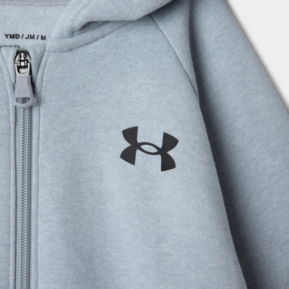 Under Armour Junior Boys' Rival Cotton Full Zip Hoodie / Grey