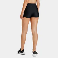 Under Armour Women’s HeatGear Mid-Rise Shorts Black / White