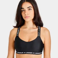 Under Armour Women’s UA Crossback Low Sports Bra Black / White