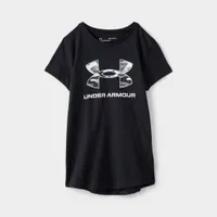 Under Armour Junior Girls' Sportstyle Graphic T-shirt Black / White