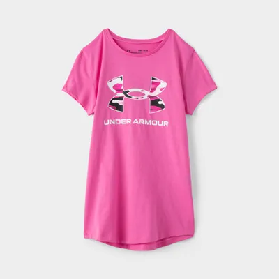 Under Armour Junior Girls' Sportstyle Graphic T-shirt Pink Edge / White