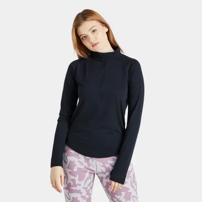 Under Armour Women’s Streaker Half Zip Crewneck / Black