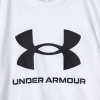 Under Armour Junior Boys' Sportstyle Logo T-shirt Pitch Grey / Black