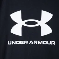 Under Armour Junior Boys' Sportstyle Logo T-shirt Pitch Grey / Black