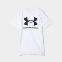 Under Armour Junior Boys' Sportstyle Logo T-shirt Pitch Grey / Black