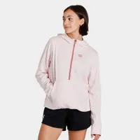 Under Armour Women’s Mixed Media Half Zip Hoodie / Pink