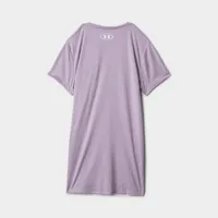 Under Armour Girls’ Tech Big Logo T-shirt Mauve Pink / White