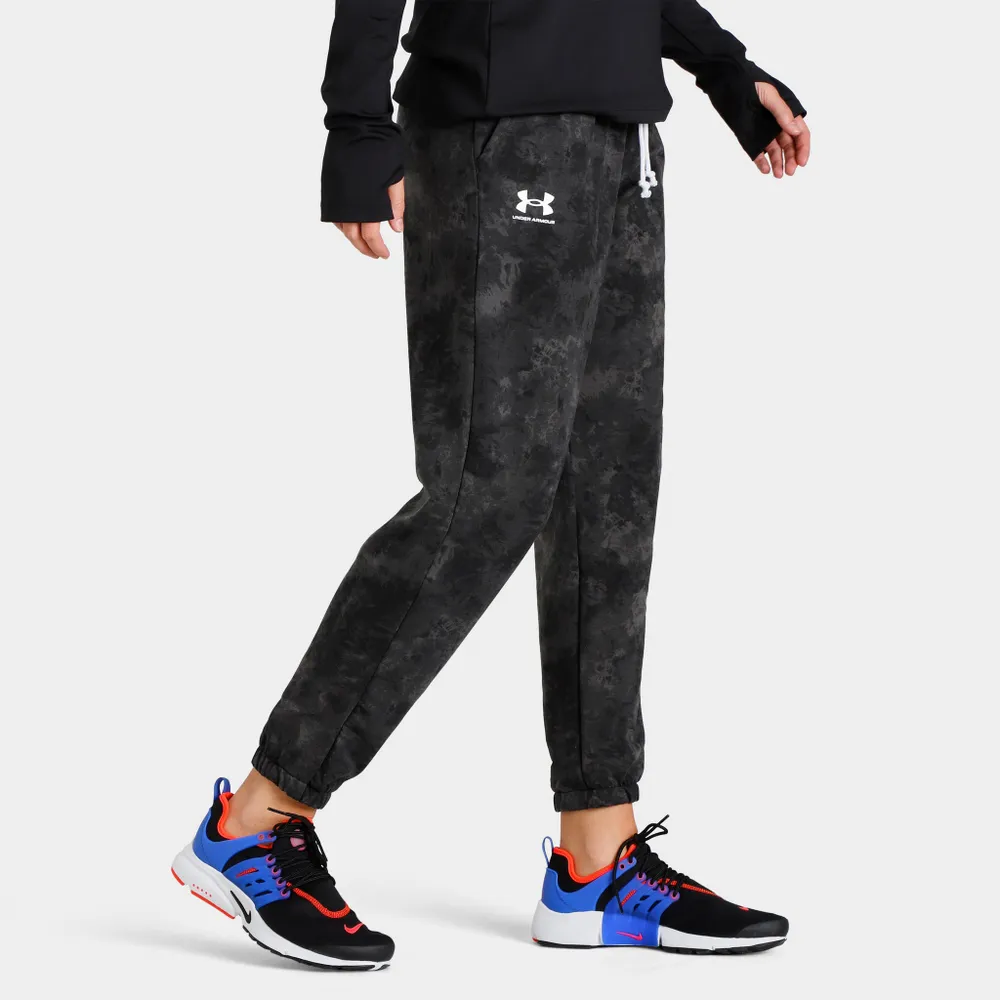 Under Armour Women’s Rival Terry Printed Joggers Black / White