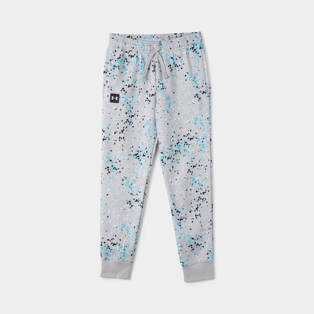 Under Armour Junior Boys’ Rival Fleece Printed Joggers Tin / Onyx White