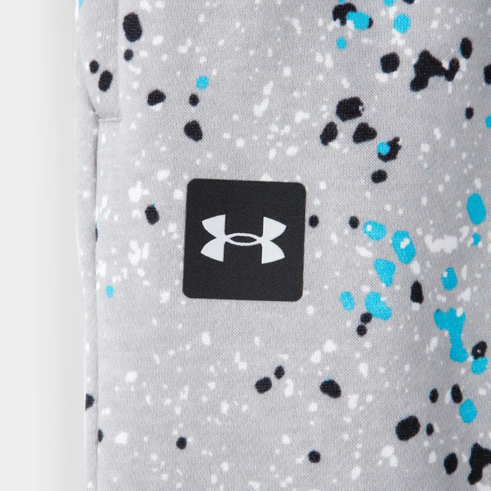 Under Armour Junior Boys’ Rival Fleece Printed Joggers Tin / Onyx White