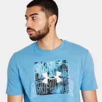 Under Armour Branded Box Print Fill T-shirt Chicago Blue / White