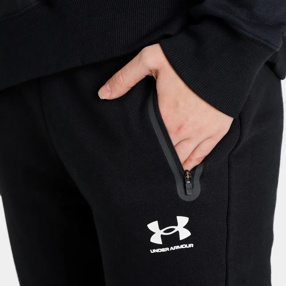 Under Armour Women’s Rival Fleece Track Pants Black / White