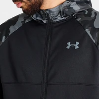 Under Armour Fleece Full Zip Printed Hoodie Black / Pitch Gray