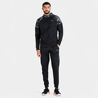 Under Armour Fleece Full Zip Printed Hoodie Black / Pitch Gray