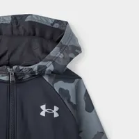 Under Armour Junior Boys’ Fleece Full Zip Printed Hoodie Black / Steel