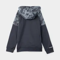 Under Armour Junior Boys’ Fleece Full Zip Printed Hoodie Black / Steel