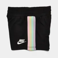 Nike Infant Girls’ Sportswear Rainbow Tape Full-Zip Hoodie and Shorts Set Black / Multi