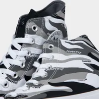 Converse Chuck Taylor All Star Hybrid Camo Wordmark Hi White / Black - Dolphin