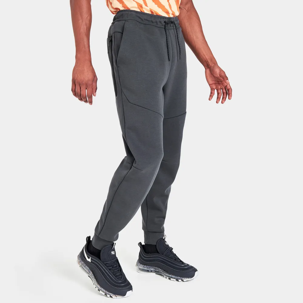 Nike Club Fleece Jogger - 'Dark Grey Heather/Safety Orange