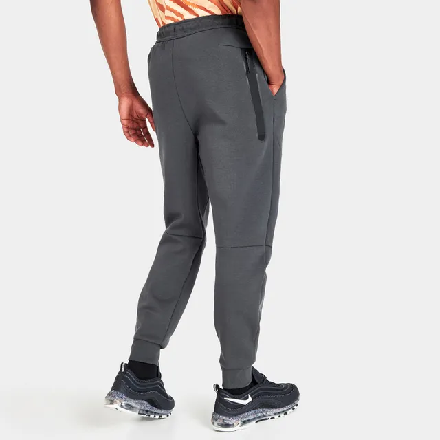 Nike Club Fleece Fleece Jogger Pants 'Dark Grey Heather/Light Smoke  Grey/Safety Orange' - FN3094-063