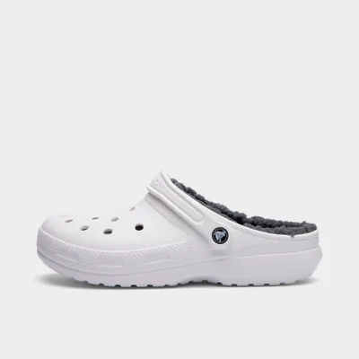 Crocs Women's Classic Lined Clog White / Grey