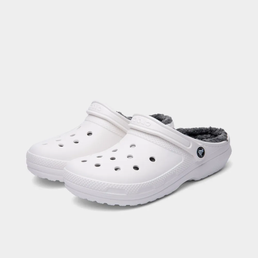 Crocs Women's Classic Lined Clog White / Grey