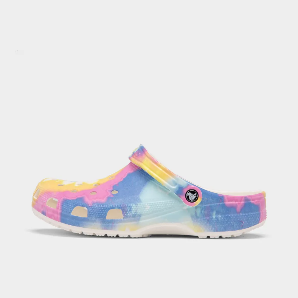 Crocs Classic Tie Dye Graphic Clog White / Multi