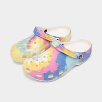 Crocs Classic Tie Dye Graphic Clog White / Multi