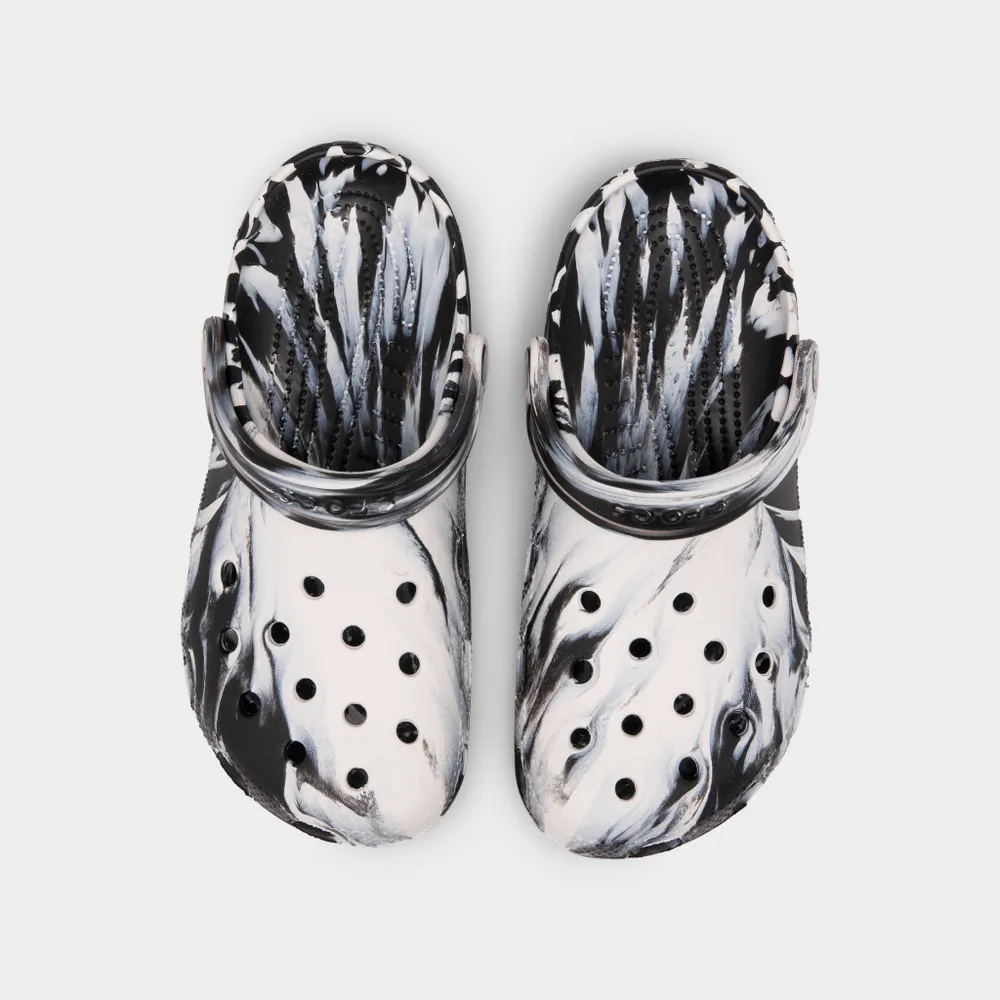 Crocs Classic Marbled Clog White / Black